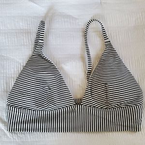 Striped Aerie Triangle Bikini Top